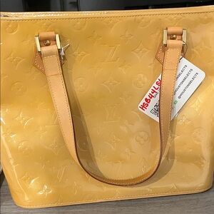 Louis Vuitton Mustard Yellow Embossed Tote